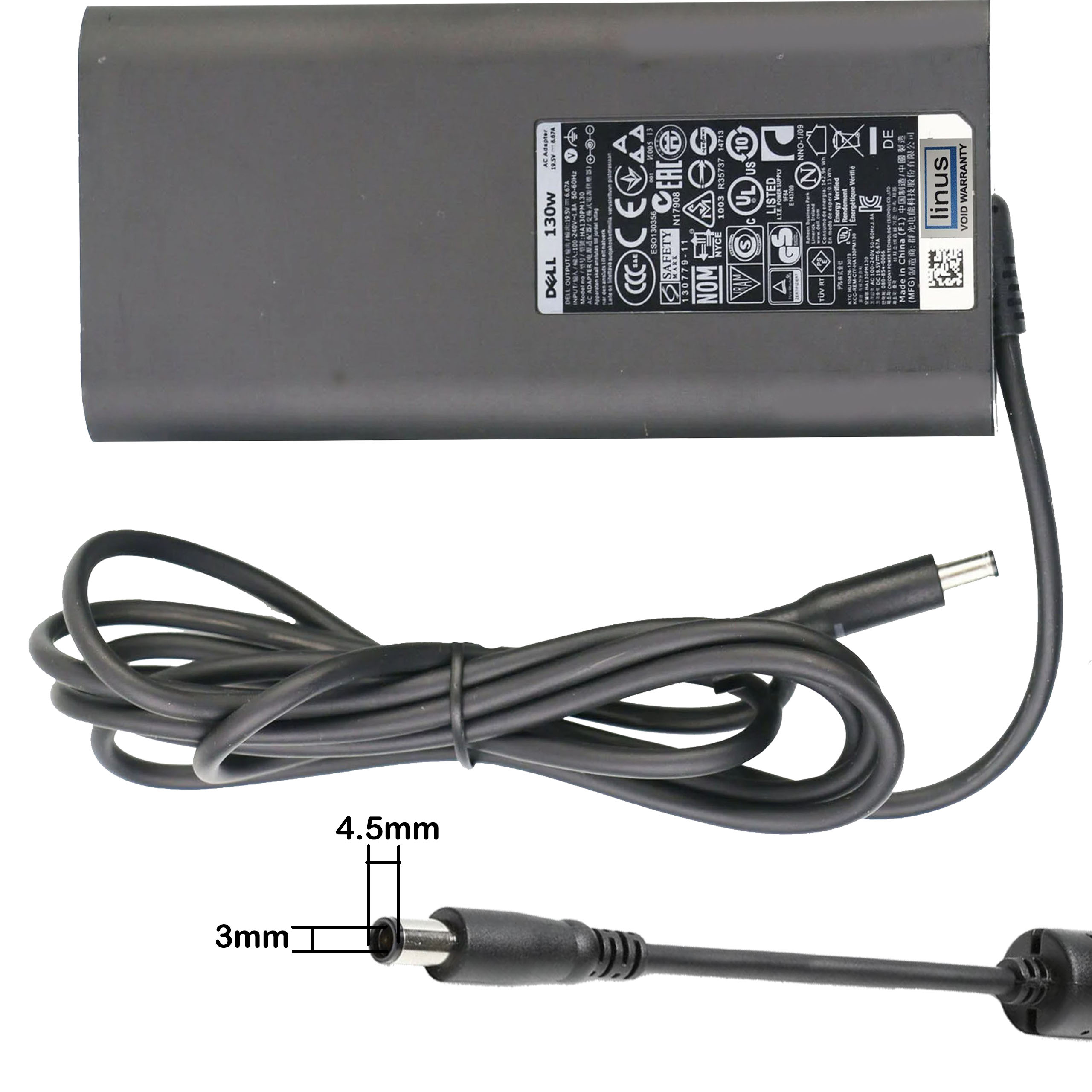 آداپتور دلAdaptor  Dell 19.5V 6.67A