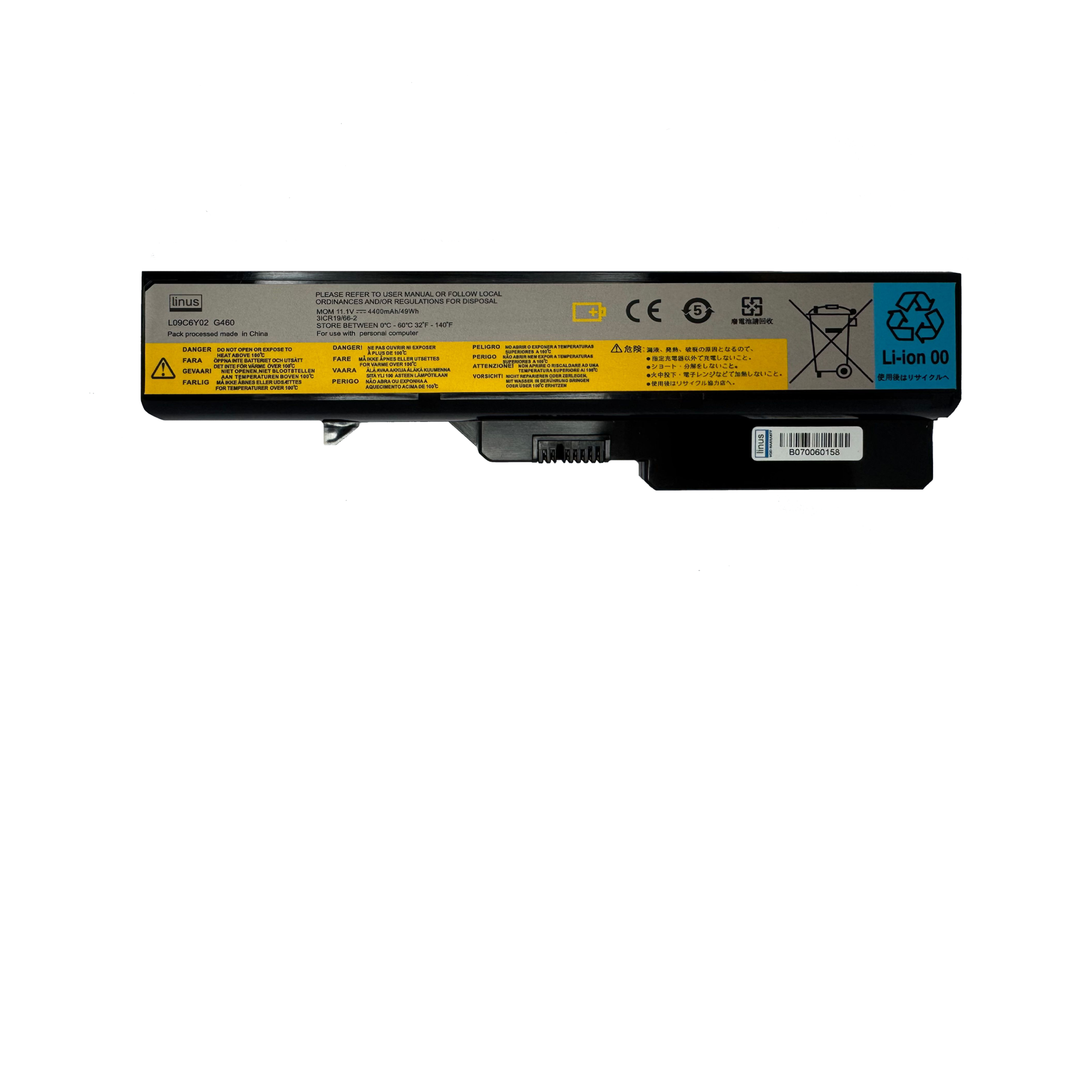 باتری لنوو LENOVO BATTERY G460 6CELL 4400MAH