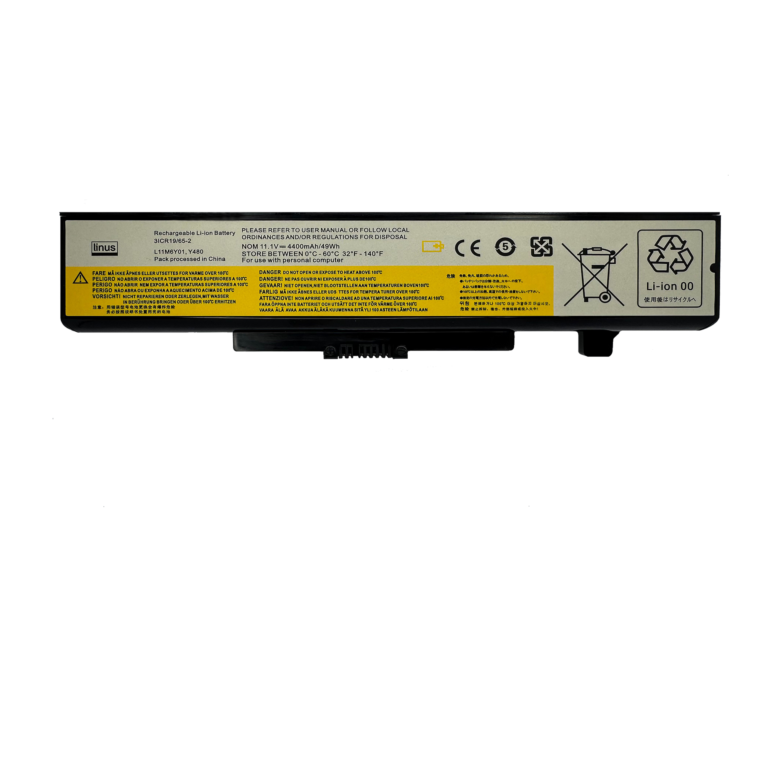 باتری لنوو LENOVO BATTERY Y480 6CELL 4400MAH