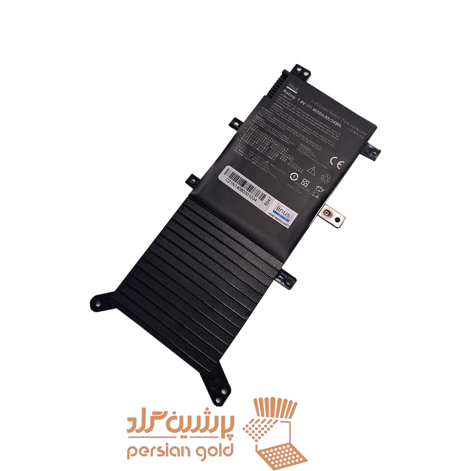 باتری لپ تاپ ایسوسASUS K555 C21N1408
